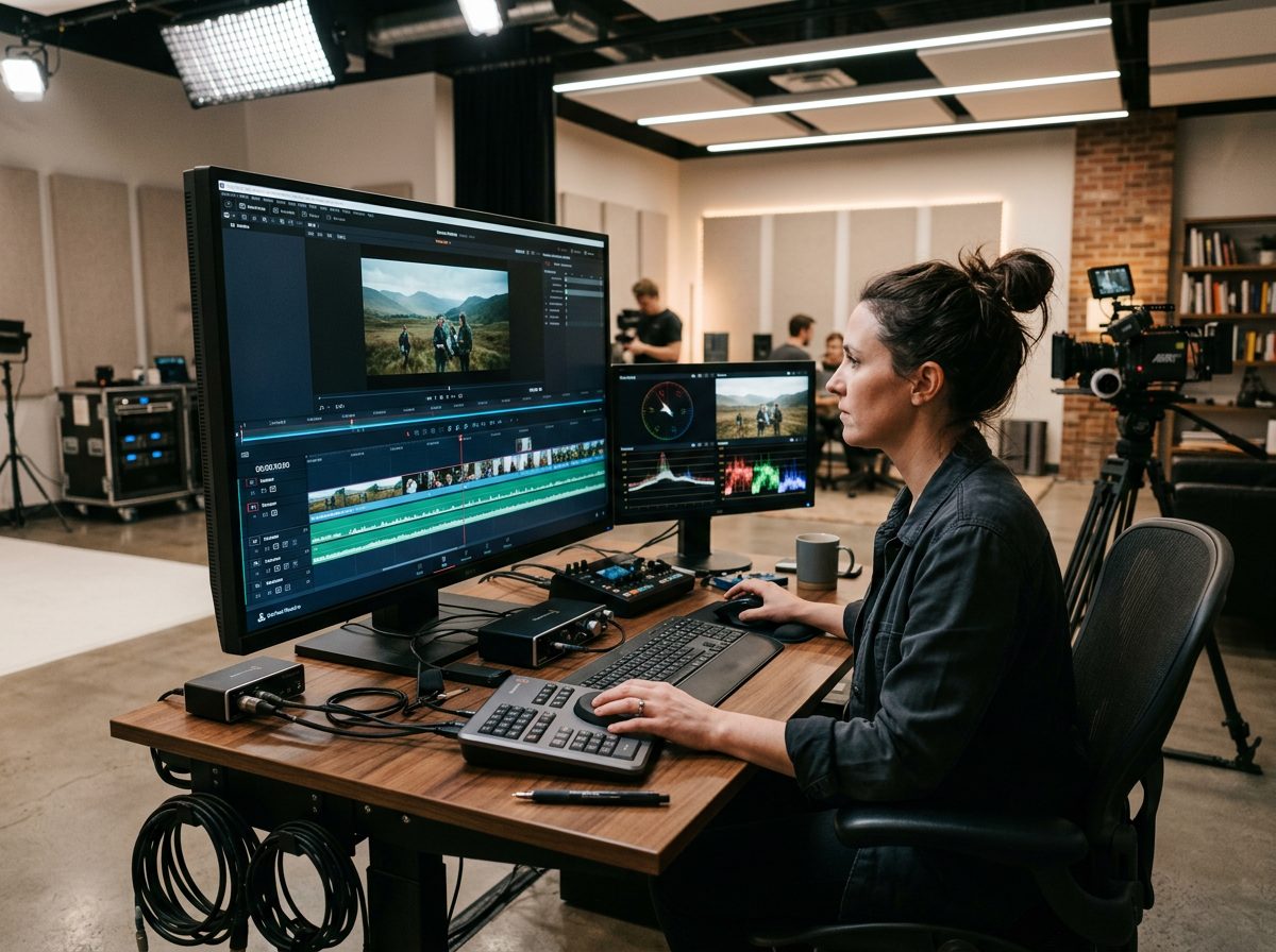 Filmmaker classifying an AI use with the three-light system